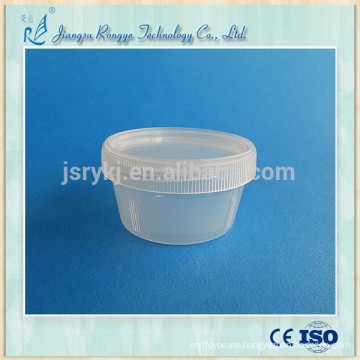 30ml PP material disposable sputum cup with cap